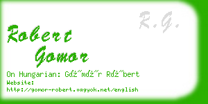 robert gomor business card